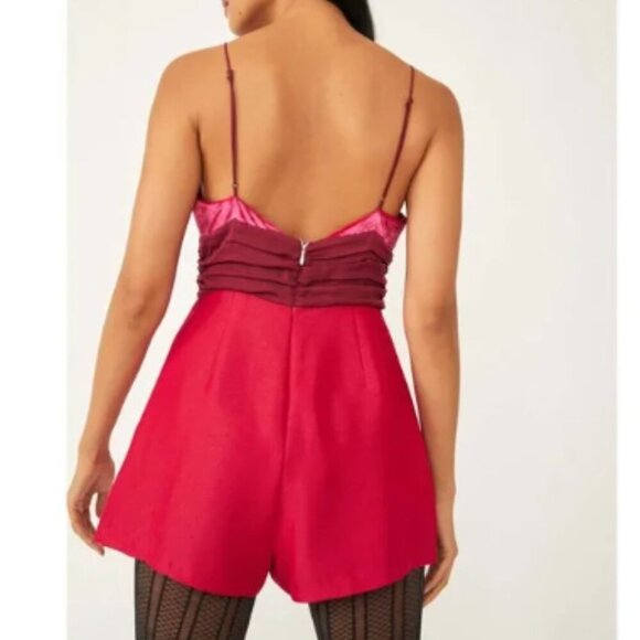 NWT Free People Sylkie Romper Moxie size 12 retail $148 - Picture 3 of 9